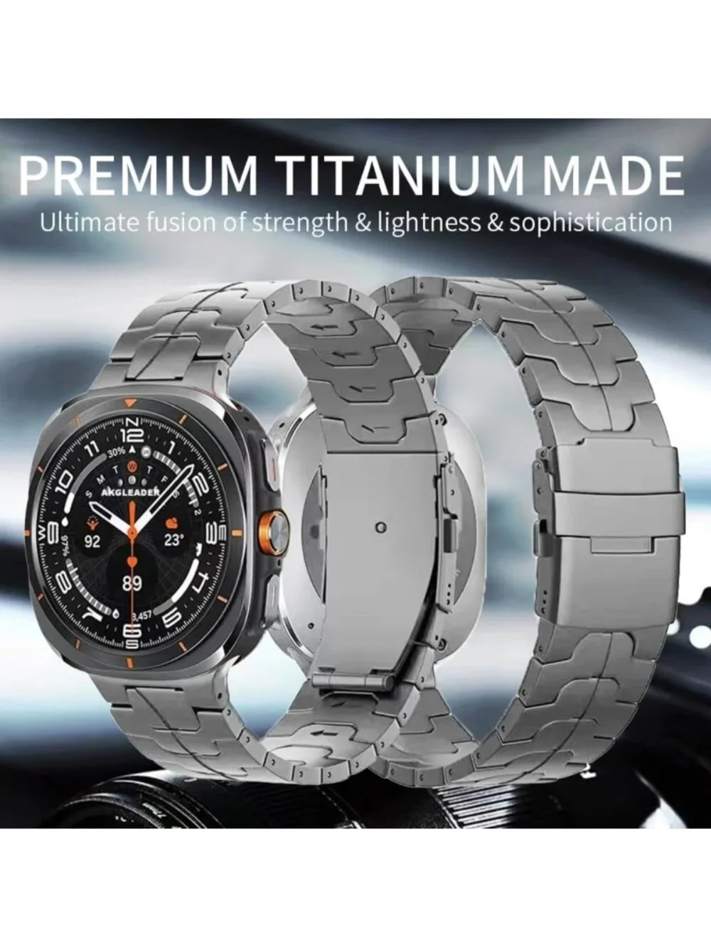 Metal Titanium Band for Galaxy Watch Ultra 47mm - No Gap Replacement Strap
